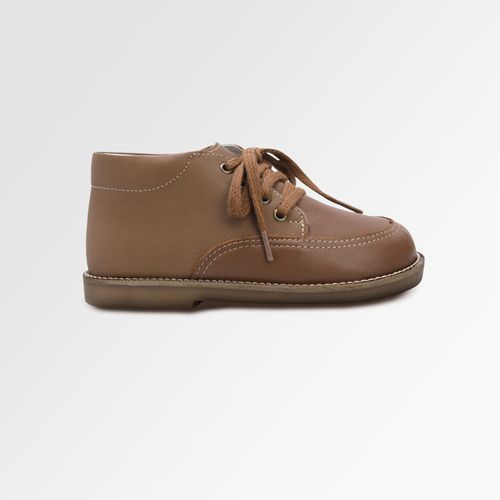 Bota Toddler Masculina Couro Bicolor - CARAMELO