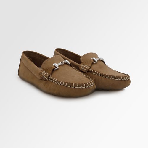 Mocassim Infantil Masculino Couro Bridão - CAPUCCINO