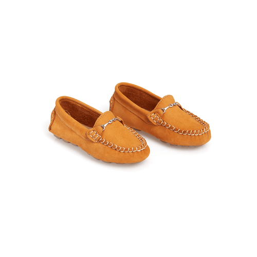 Mocassim Infantil Masculino Couro Bridão - MOSTARDA
