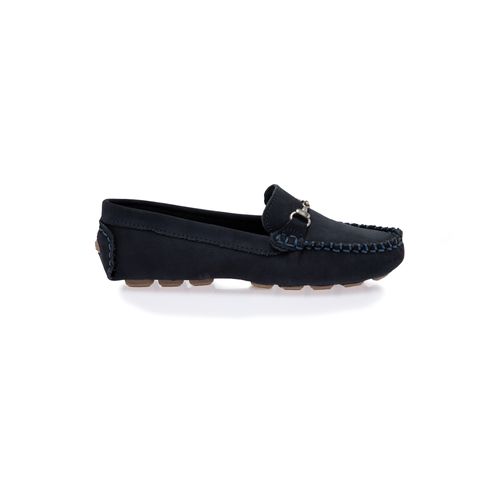 Mocassim Masculino Couro Bridão Toddler - AZUL MARINHO