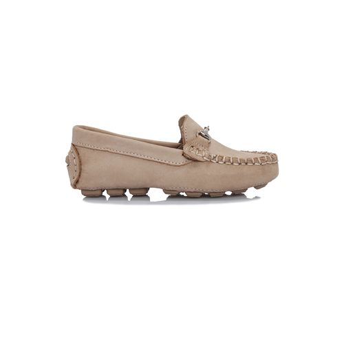 Mocassim Masculino Couro Bridão Toddler - AMENDOA