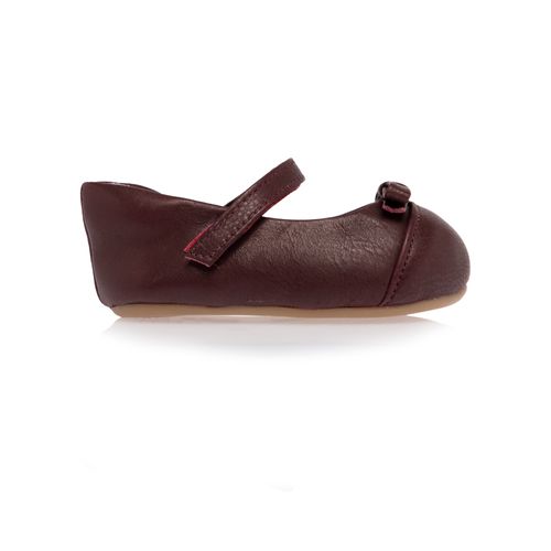 Sapato Boneca de Bebê Feminino Couro Laço Fino - JABUTICABA
