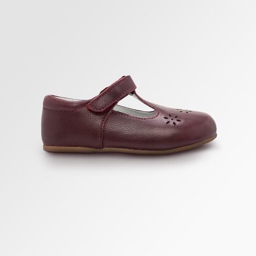 Sapato Boneca Toddler Feminino Couro Flor Laser - JABUTICABA
