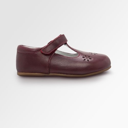 Sapato Boneca Infantil Feminino Couro Flor Laser - JABUTICABA