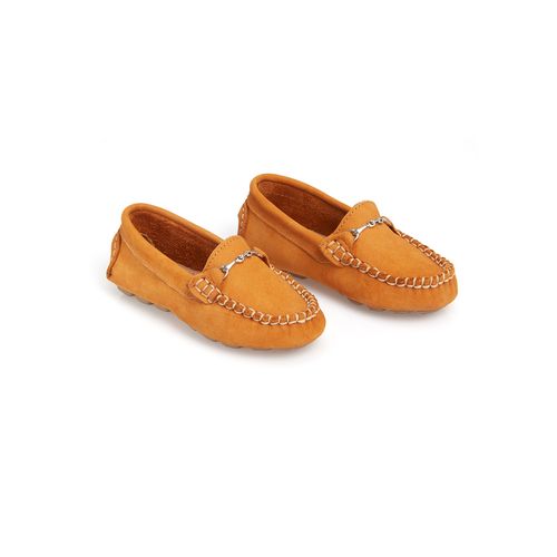 Mocassim Masculino Couro Bridão Toddler - MOSTARDA