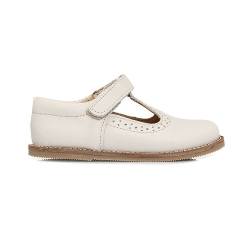 Sapato Boneca Infantil Feminino Couro Furinhos - NUDE