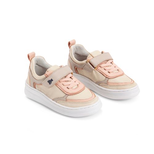 Tênis Infantil Feminino com Tiras Elásticas - LUNAR COM ROSA