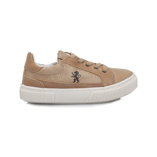 Tênis Toddler Masculino Couro Tiras Elásticas - PALHA