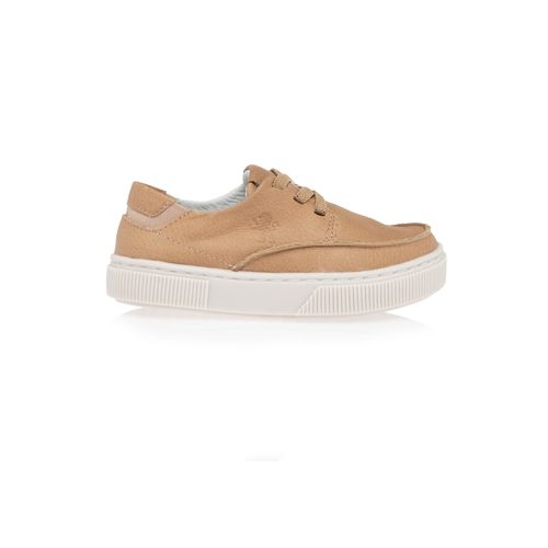 Tênis Toddler Masculino Couro Tiras Elásticas - PALHA