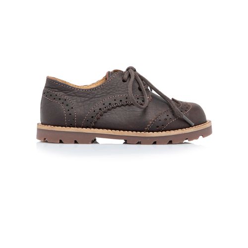 Sapato Oxford Toddler Unissex Couro - CONHAQUE