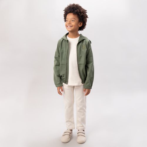 Casaco Infantil Masculino com Frisos - VERDE