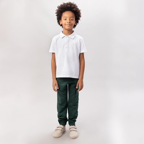 Calça Infantil Masculina Moletom com Bolso - VERDE