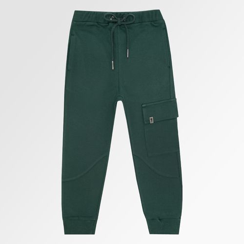 Calça Infantil Masculina Moletom com Bolso - VERDE