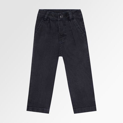 Calça Jeans de Bebê Masculina Sand com Pregas - AZUL MARINHO
