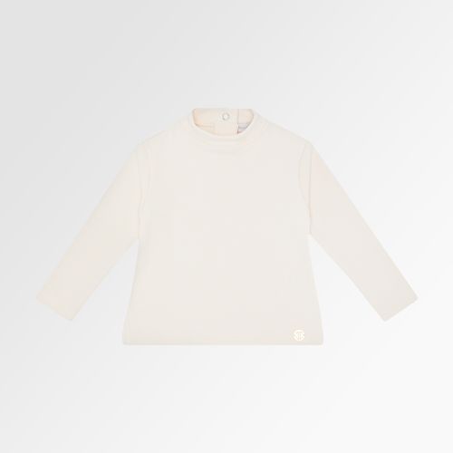 Blusa de Bebê Feminina Manga Longa Malha Comfy Básica - CRU