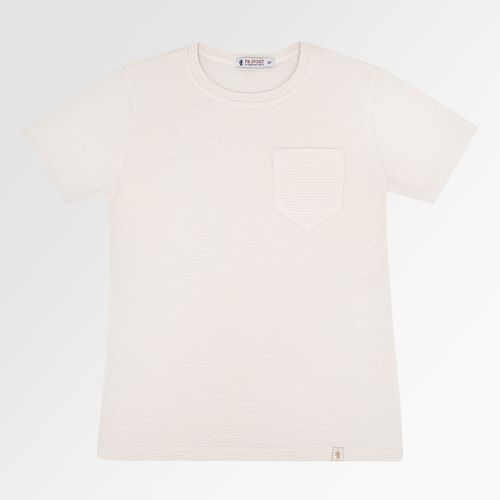 Camiseta Infantil Masculina Manga Curta Big Island - BEGE