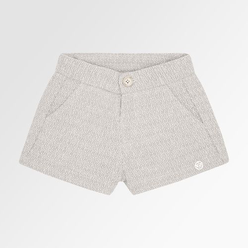 Shorts de Bebê Feminino Tweed - AREIA