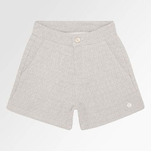 Shorts Infantil Feminino Tweed - AREIA