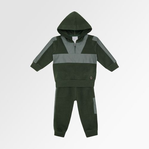 Conjunto de Bebê Masculino com Recortes - VERDE