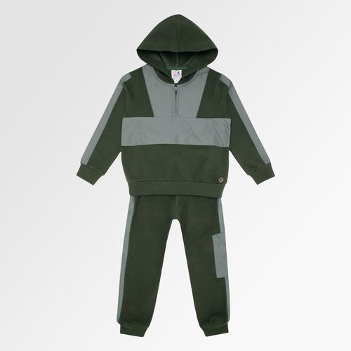 Conjunto Infantil Masculino com Recortes - VERDE