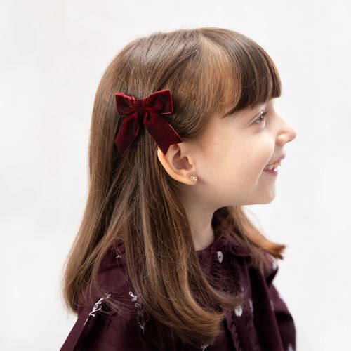 Brinco Infantil Feminino Laços Ouro 18k - UNICO