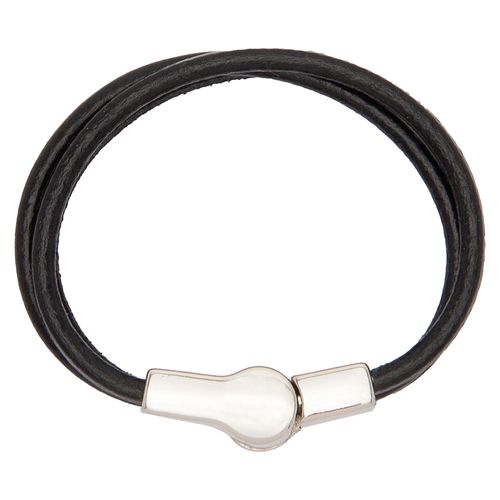 Pulseira de Bebê Masculina Couro Argo - PRETO