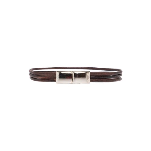 Pulseira de Bebê Masculina Couro Italianinha - MARROM