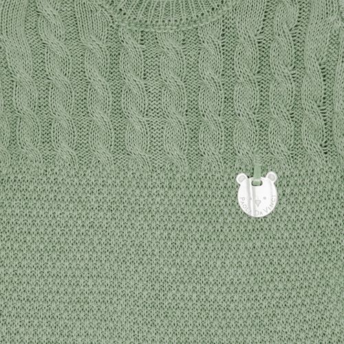 Saída de Maternidade Unissex Tricot Ponto Trança - VERDE