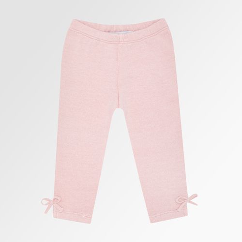Legging de Bebê Feminina Tricot com Laço - ROSE