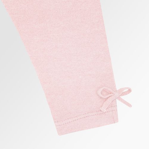 Legging de Bebê Feminina Tricot com Laço - ROSE