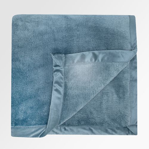 Cobertor Solteiro Capri Gramatura 600g/m² - AZUL