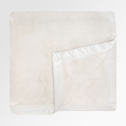 Cobertor Solteiro Capri Gramatura 600g/m² - OFF WHITE