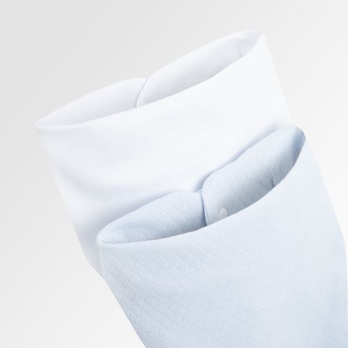 Conjunto de Babador Bandana Cores - 2 Unidades - AZUL/BCO