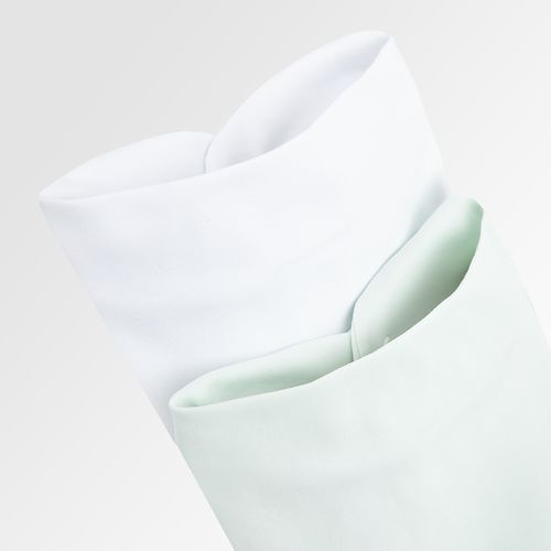 Conjunto de Babador Bandana Cores - 2 Unidades - VERDE/BCO