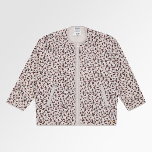 Casaco Infantil Feminino Matelassê Estampa Majestic - OFF WHITE