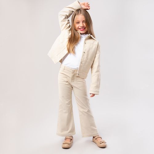 Calça Infantil Feminina Veludo Flare - CRU