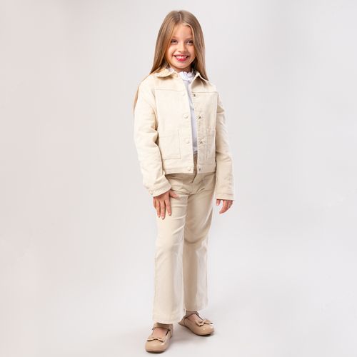 Casaco Infantil Feminino Veludo com Bolsos - CRU