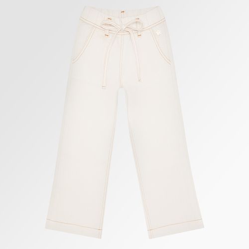 Calça Infantil Feminina Sarja Pantacourt - CRU