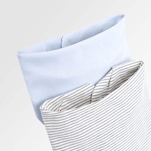 Conjunto de Babador Bandana Cores - 2 Unidades - AZUL/LISTR