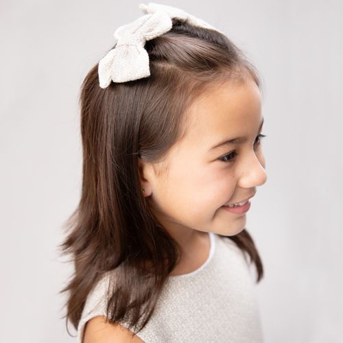 Conjunto de Laços de Cabelo Cruzado Infantil Feminino Tweed - CRU