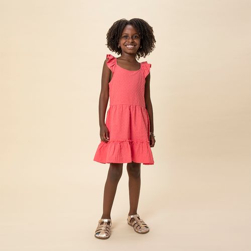 Vestido Infantil Feminino Poás Cassa Suiça - PINK