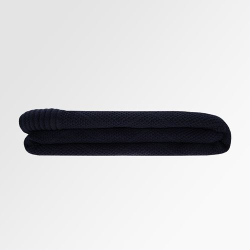 Manta Casal Tricot Losango - PROFUNDO