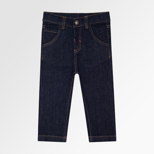 Calça Jeans de Bebê Masculina Megaflex - AZUL MARINHO