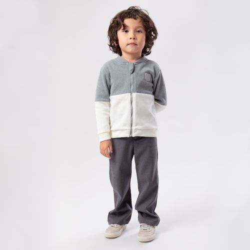 Casaco de Bebê Masculino Microsoft Bicolor - CINZA