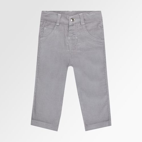 Calça de Bebê Masculina Veludo - CINZA