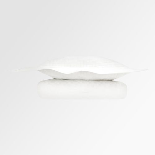 Colcha Casal 300 Fios Matelassê com Moldura - BRANCO