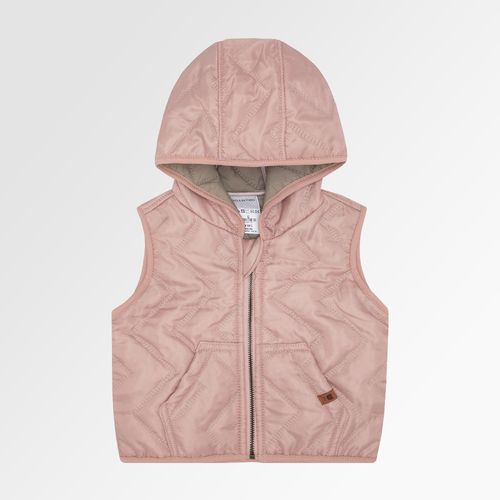 Colete de Bebê Feminino Matelassê com Capuz - DIVERSOS