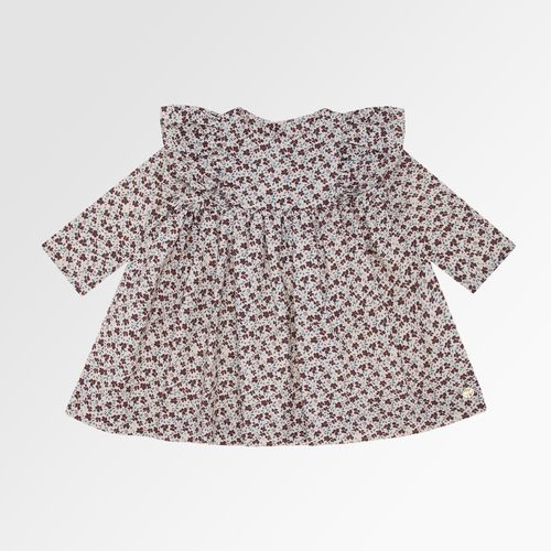 Vestido de Bebê Feminino Fustão Estampa Majestic - CRU
