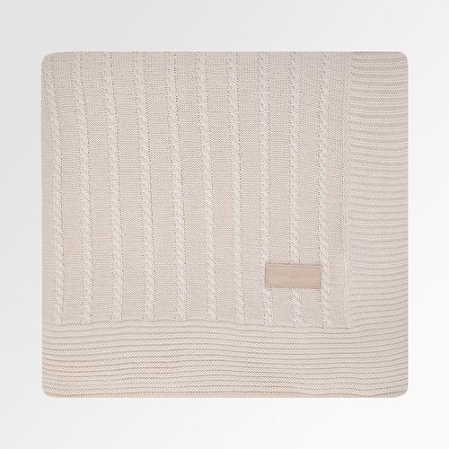 Manta de Tricot Trancinhas - AREIA NINIVE