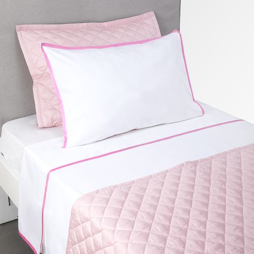 Jogo de Lençol Solteiro Percal 400 Fios Siena - PINK